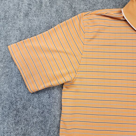 Brooks Brothers Shirt Mens XXL Orange Striped Polo Country Club ProSport Casual - Picture 7 of 16